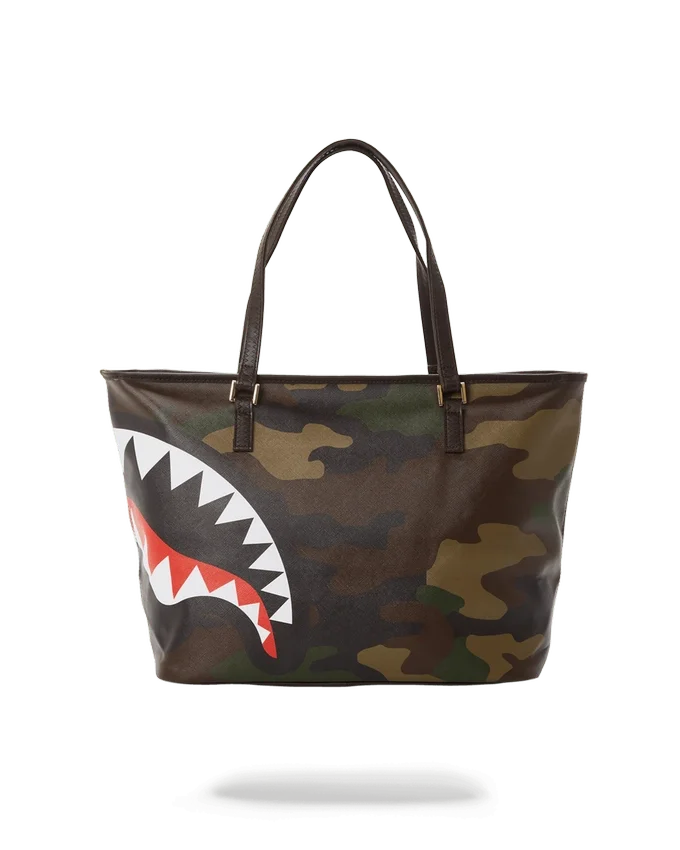 BOLSOS TOTE CON ESTAMPADO DE CUADROS Y CAMUFLAJE