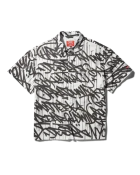 CAMISA DE MANGA CORTA CON BOTONES DELANTEROS GRAFFITI