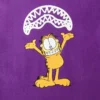 CAMISETA CON DISEÑO DE GARFIELD «SHARKMOUTH» (PÚRPURA)