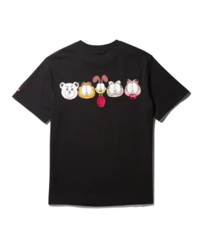 CAMISETA CON GRÁFICO DE GARFIELD (NEGRO)