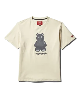 CAMISETA DE MANGA CORTA CON DISEÑO DE MONEY BEAR (ALBARICOQUE)