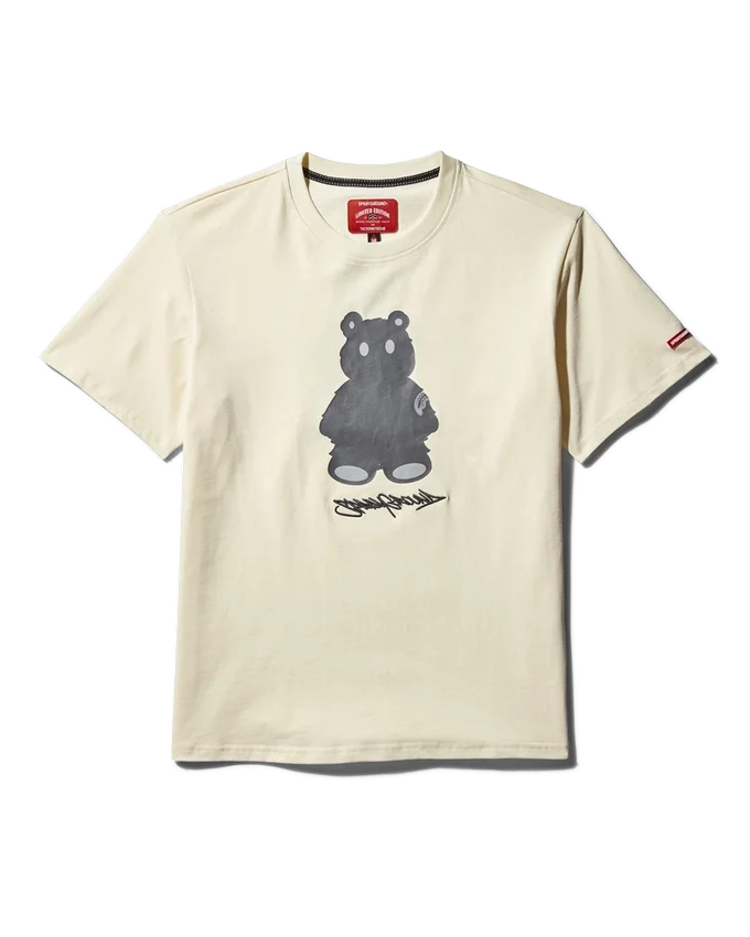 CAMISETA DE MANGA CORTA CON DISEÑO DE MONEY BEAR (ALBARICOQUE)