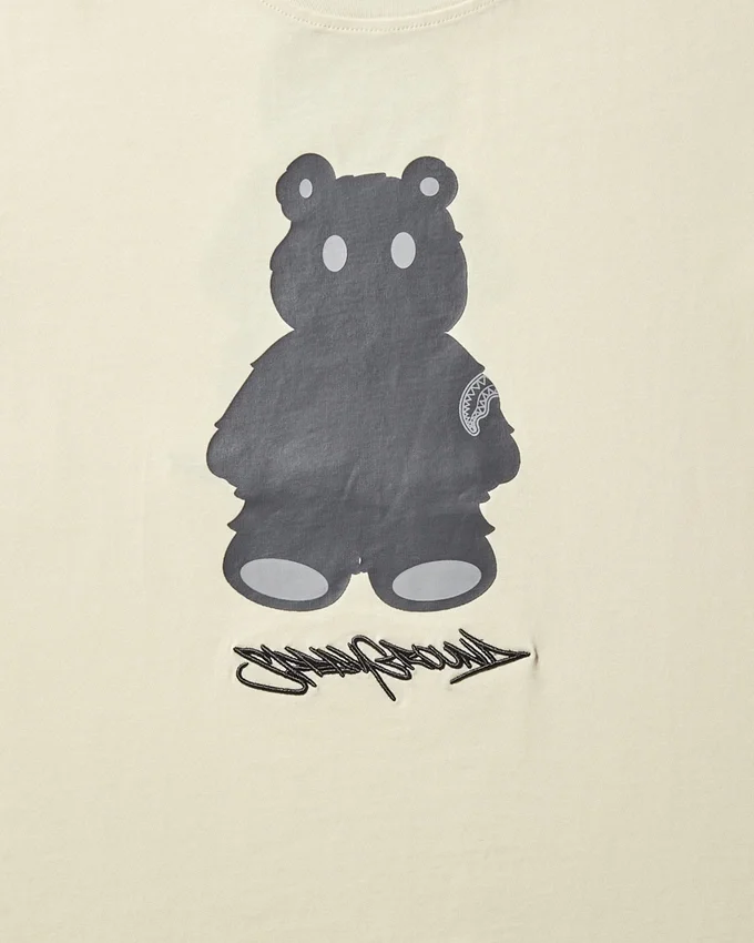 CAMISETA DE MANGA CORTA CON DISEÑO DE MONEY BEAR (ALBARICOQUE)