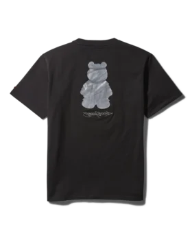 CAMISETA DE MANGA CORTA CON DISEÑO DE MONEY BEAR (NEGRA)