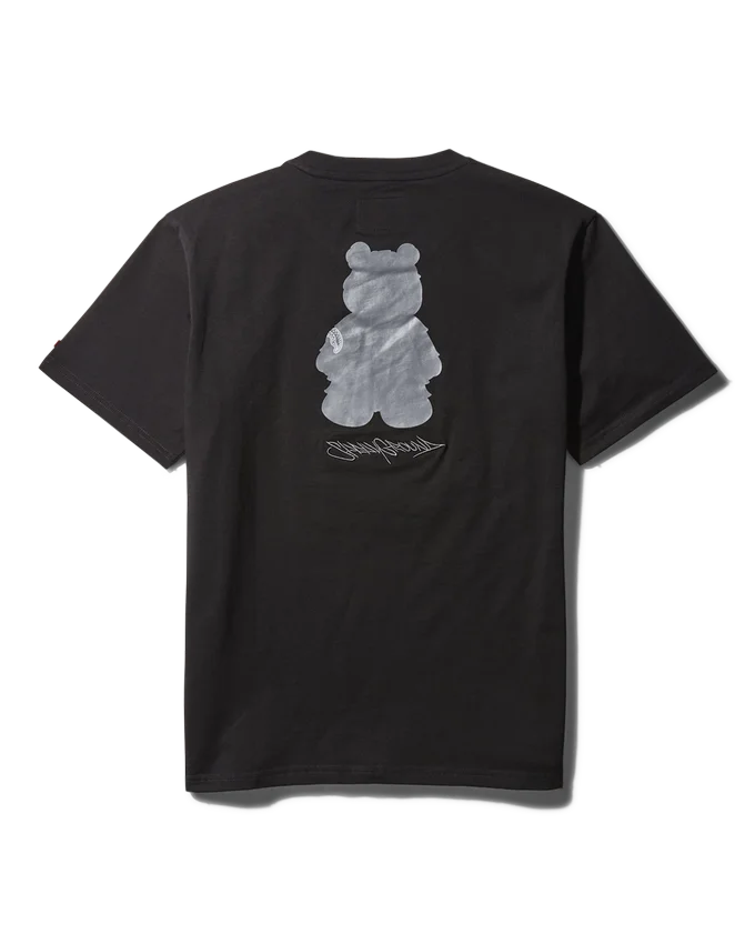 CAMISETA DE MANGA CORTA CON DISEÑO DE MONEY BEAR (NEGRA)