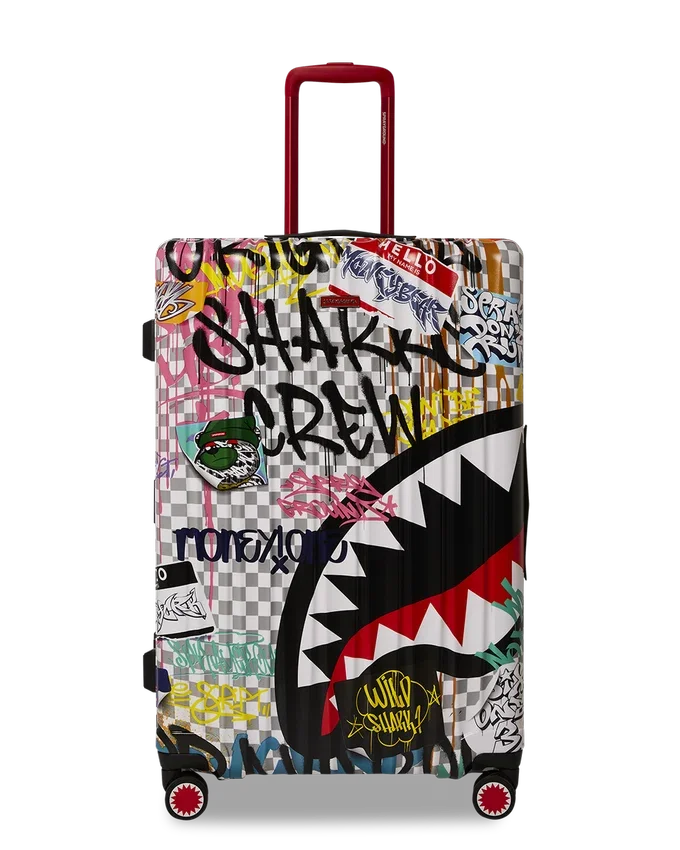 CREATE ANOTHER DAY: Equipaje de tamaño completo con carcasa rígida de Sharknauts