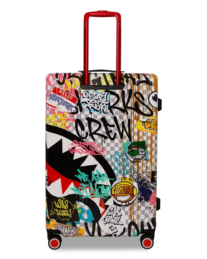 CREATE ANOTHER DAY: Equipaje de tamaño completo con carcasa rígida de Sharknauts
