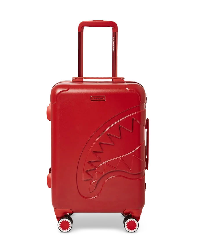 EQUIPAJE DE CABEZA MOLDEADO SHARKITECTURE ROJO DE CARCASA RÍGIDA