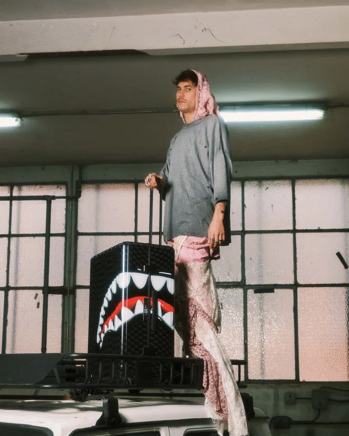 Equipaje de tamaño normal Shark in Paris Hyper Puff