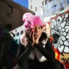 GORRO PUFF PINK LIL BEAR