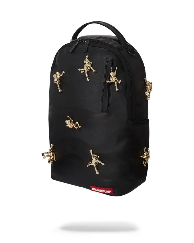 LAS MOCHILAS «LOST IN SPACE» (10 ASTRONAUTAS DE METAL DORADO EN 3D)