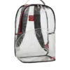 Mochila 100 % transparente con diseño de Shark