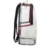 Mochila 100 % transparente con diseño de Shark