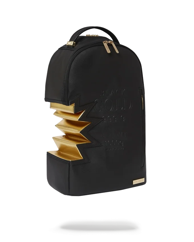 Mochila A.i.3 Shark Bite NEGRO Y DORADO (DLXV)