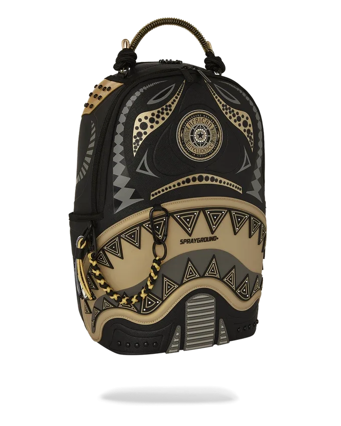 Mochila A.I. AFRICAN INTELLIGENCE SHARKS OF THE GOLD OCEAN - COLABORACIÓN CON SANDFLOWER
