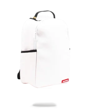 Mochila blanca SPRAYGROUND DIY (CUERO VEGANO Y FORRO INTERIOR PARA DINERO) Y MARCADORES INCLUIDOS