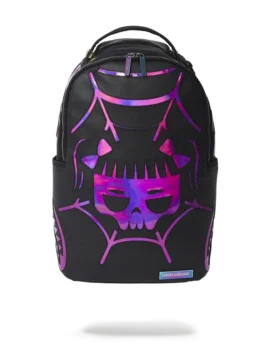 MOCHILA CAZZU IRIDISCENTE CON DETALLES DE ARANCA, CALAVERA Y SHARK (DLXV)
