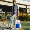 Mochila con arte de Keith Haring «Big Blue Purse»