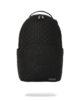 Mochila con corte y cosido tejida a mano