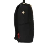 Mochila con rayas de carrera en oro y negro