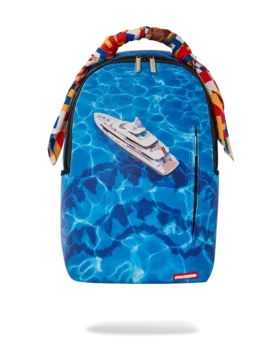 Mochila de escapada en aguas profundas con bufanda desmontable