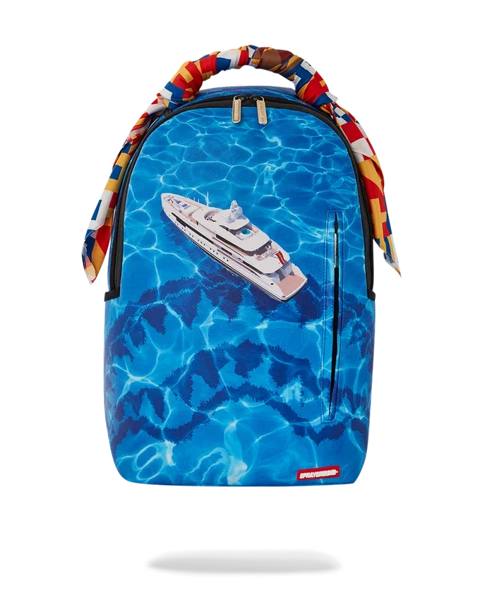 Mochila de escapada en aguas profundas con bufanda desmontable