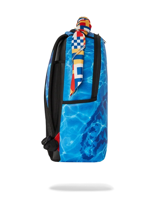 Mochila de escapada en aguas profundas con bufanda desmontable