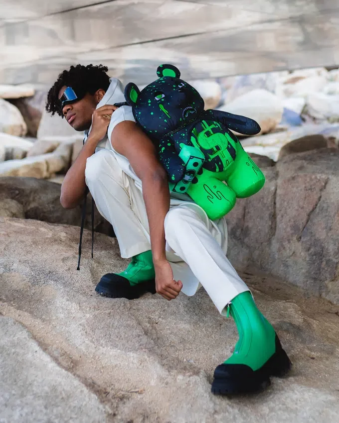 Mochila de osito de peluche «DRIP BEAR MONEYBEAR»