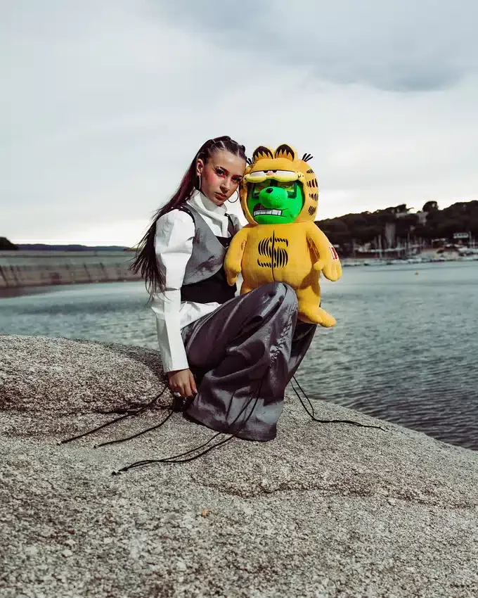 Mochila de osito de peluche Garfield Moneybear