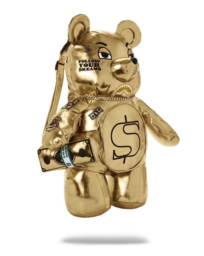 Mochila de osito de peluche «GOLD RUSH MONEYBEAR»