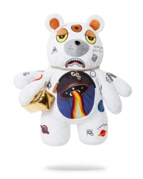 Mochila de osito de peluche «Moneybear» con diseño «UFO Spaced Out»