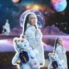 Mochila de osito de peluche «Moneybear» con diseño «UFO Spaced Out»