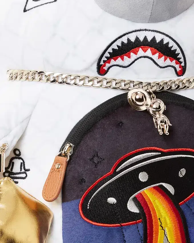 Mochila de osito de peluche «Moneybear» con diseño «UFO Spaced Out»