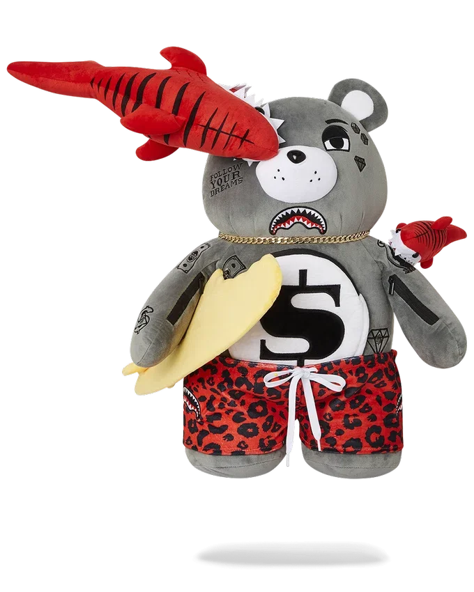Mochila de osito de peluche Moneybear de Shark Friends
