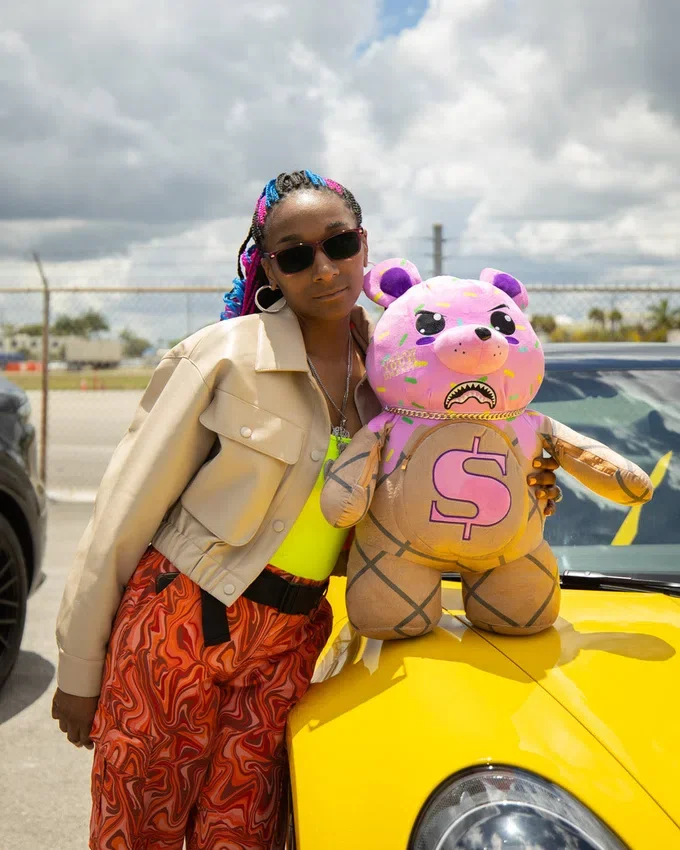Mochila de osito de peluche Moneybear «I SCREAM»