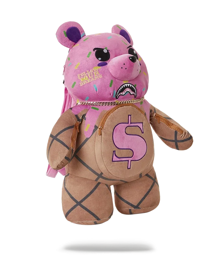 Mochila de osito de peluche Moneybear «I SCREAM»
