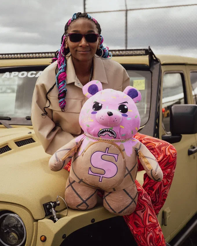 Mochila de osito de peluche Moneybear «I SCREAM»