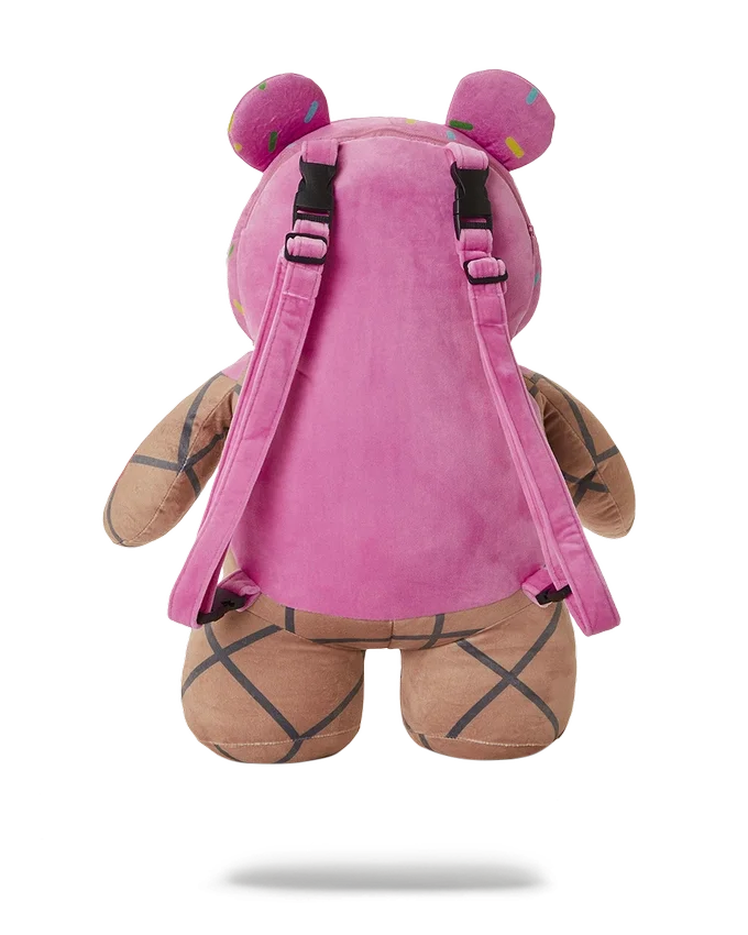 Mochila de osito de peluche Moneybear «I SCREAM»