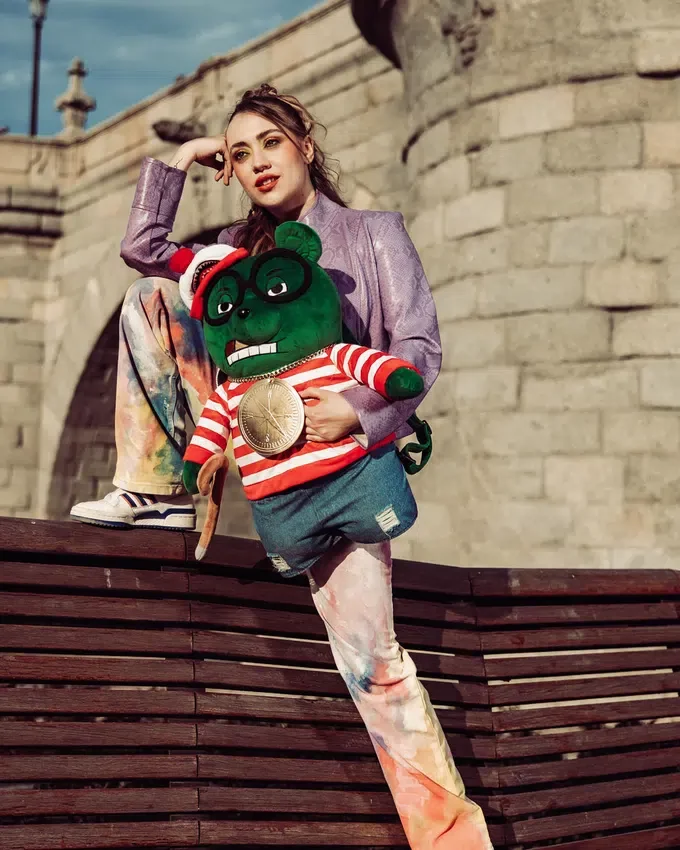 Mochila de osito de peluche «WHERES WALDO MONEYBEAR»