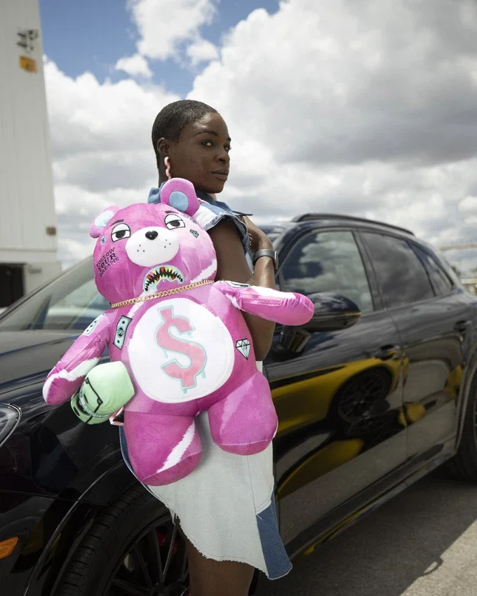 Mochila de osito Pink Punk Moneybear