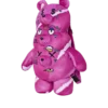 Mochila de peluche con osito de tres cabezas