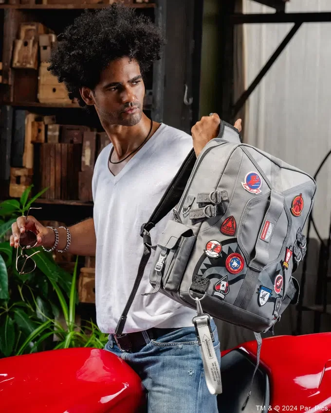 Mochila de piloto de la colaboración oficial con la tripulación de vuelo de Top Gun