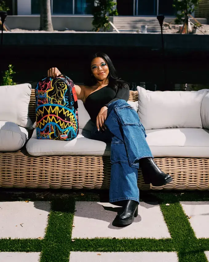 Mochila DLXSR de los Pitufos con efecto neón