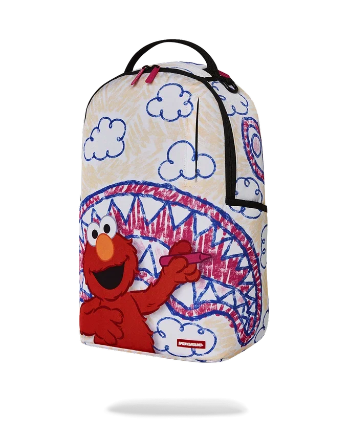 Mochila «EL MUNDO DE ELMO: DIBUJO DEL TIBURÓN»