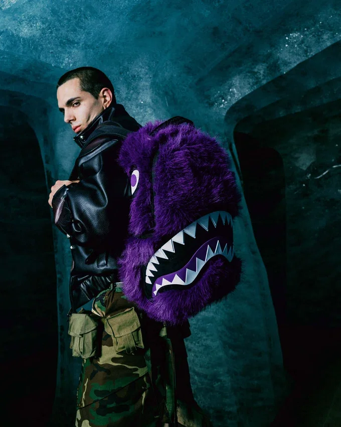 MOCHILA FURZILLA SHARK (PÚRPURA)