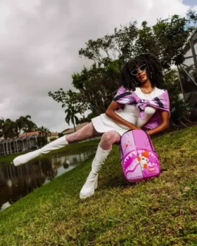 Mochila MINI «LA PANTERA ROSA NO ME PUEDE ATRAPAR»