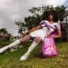 Mochila MINI «LA PANTERA ROSA NO ME PUEDE ATRAPAR»