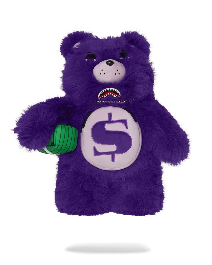 Mochila Moneybear Furzilla Shark (Púrpura)