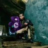 Mochila Moneybear Furzilla Shark (Púrpura)