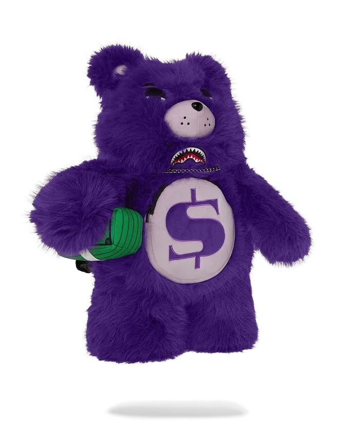 Mochila Moneybear Furzilla Shark (Púrpura)